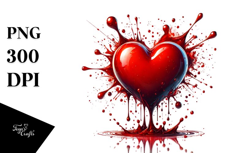 Red Heart Png Image 8
