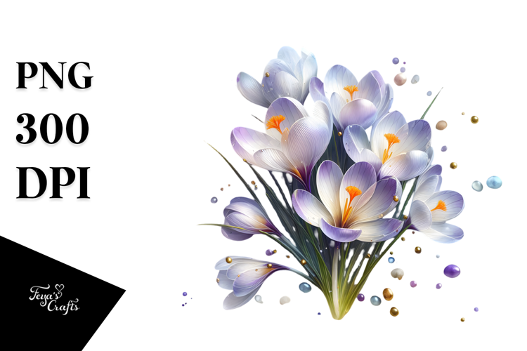 Crocus Sublimation Clipart