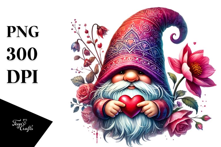 Valentine Gnome Png Image 6