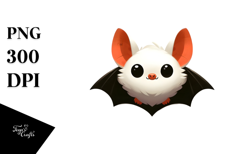 Cute Bat Clipart Image 9