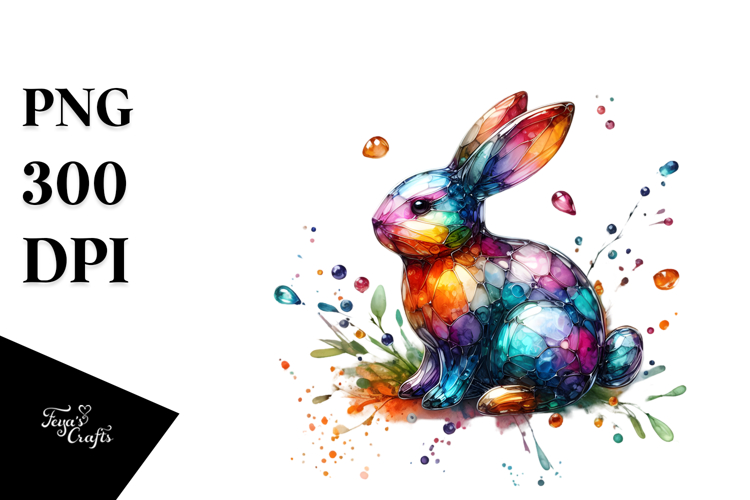Colorful Bunny PNG