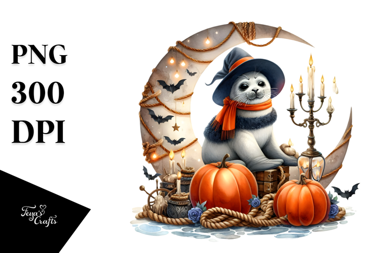 Seal Halloween Dress PNG