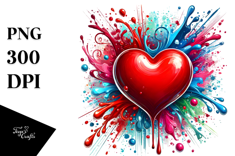 Red Heart Png Image 12