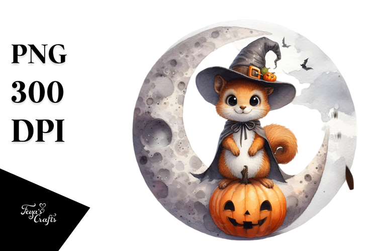 Simple Halloween Squirrel PNG
