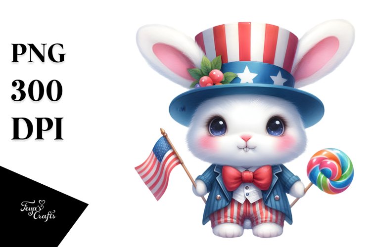 Fun Bunny Uncle John Hat | Clipart