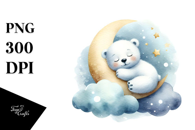 Cute Moon Clipart Image 21