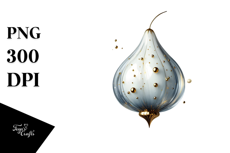Glossy Abstract Snowdrop