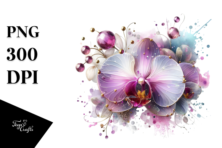 Orchid Clipart Image 18
