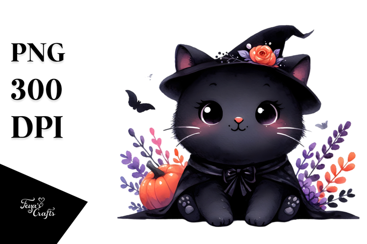 Baby Black Cat Halloween