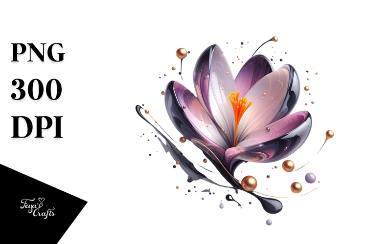Abstract Crocus PNG