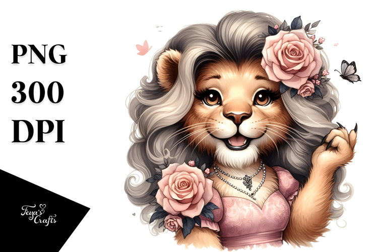 Cute Lion Clipart Image 23