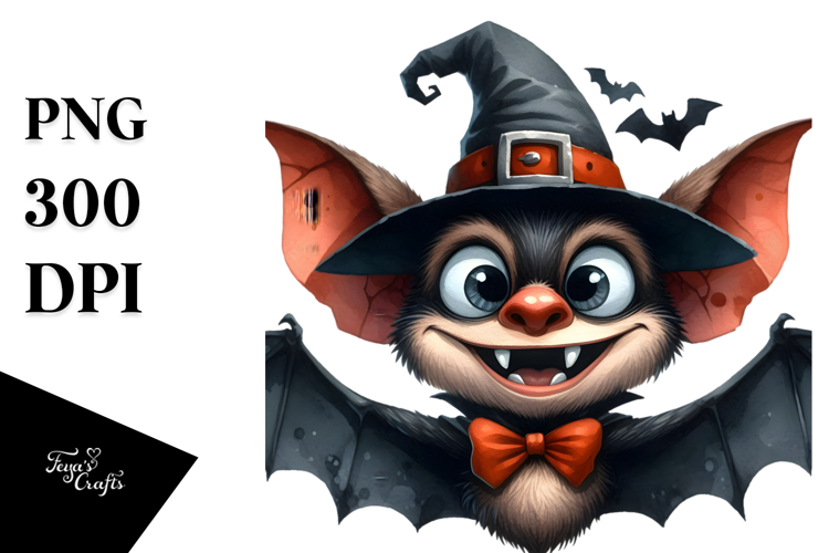 Funny Halloween Bat PNG