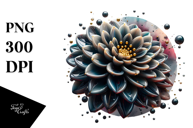 Abstract Dahlia PNG