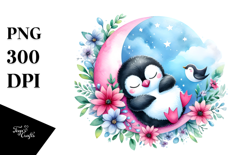 Cute Moon Clipart Image 7