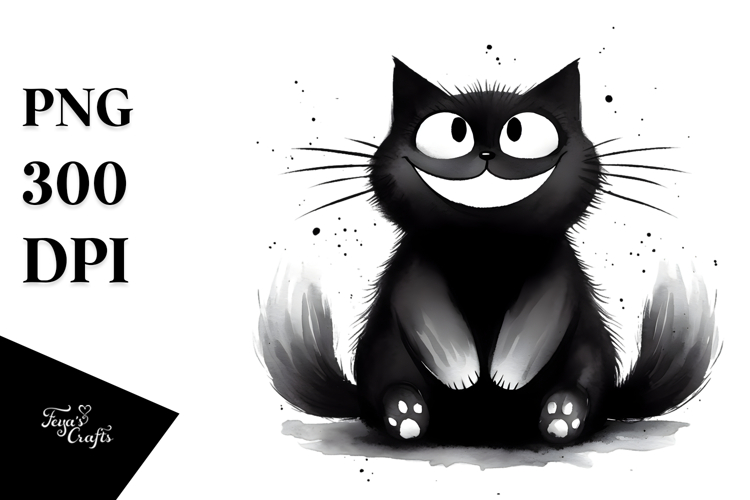 Black Cat Png Image 3
