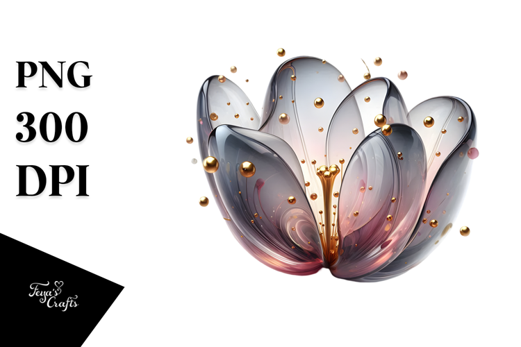 Glossy Tulip Sublimation PNG