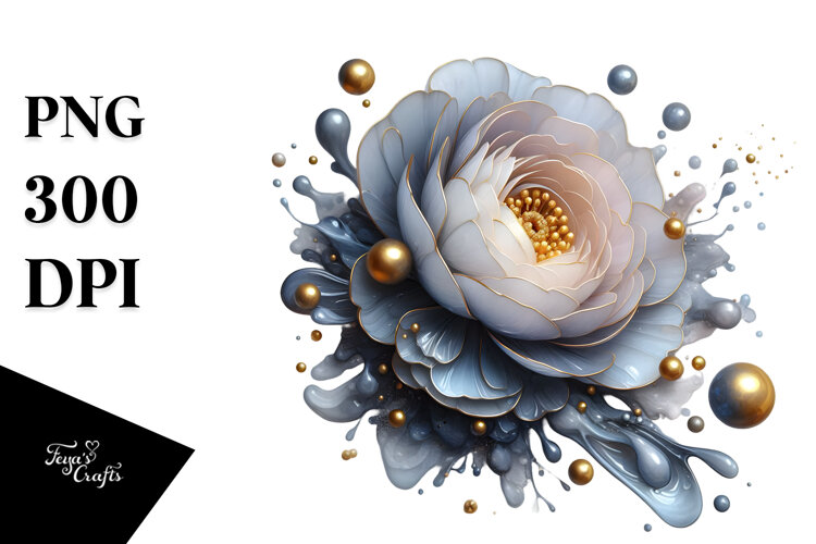 Glossy Ranunculus, High-Res PNG example image 1