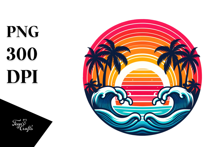 Sunset Vector Image 15
