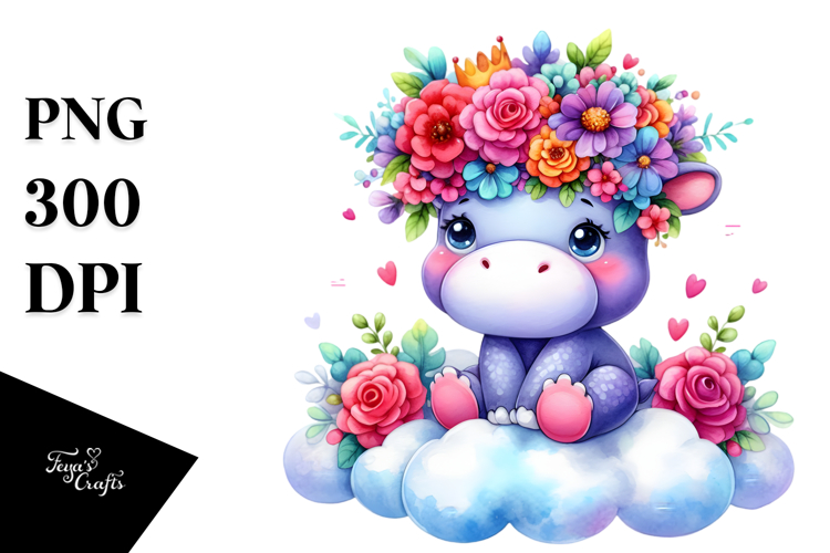 Hippo Clipart Image 8