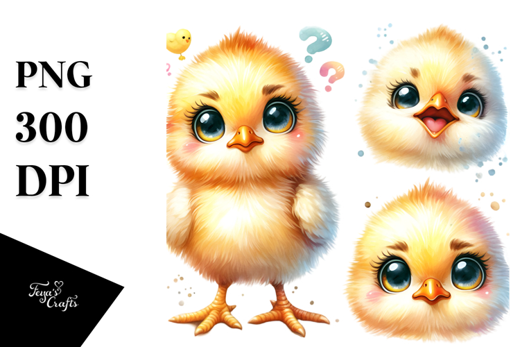 cute Baby Chicken Singing PNG