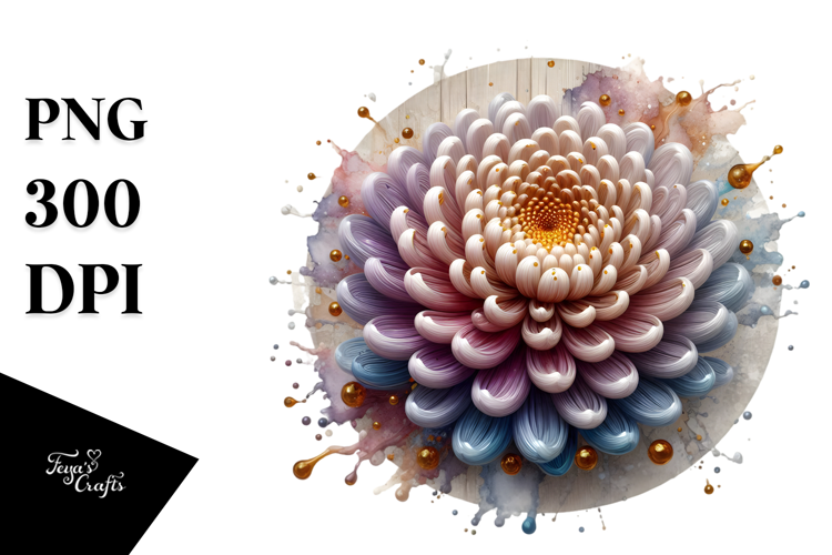 Abstract Chrysanthemum, Transparent PNG
