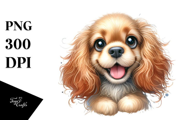 Cute Cocker Spaniel example image 1