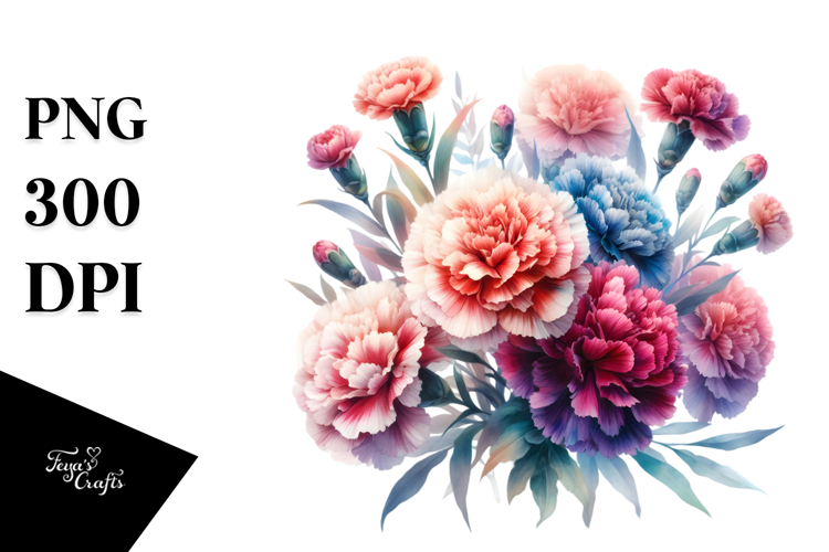 Colorful Carnation PNG