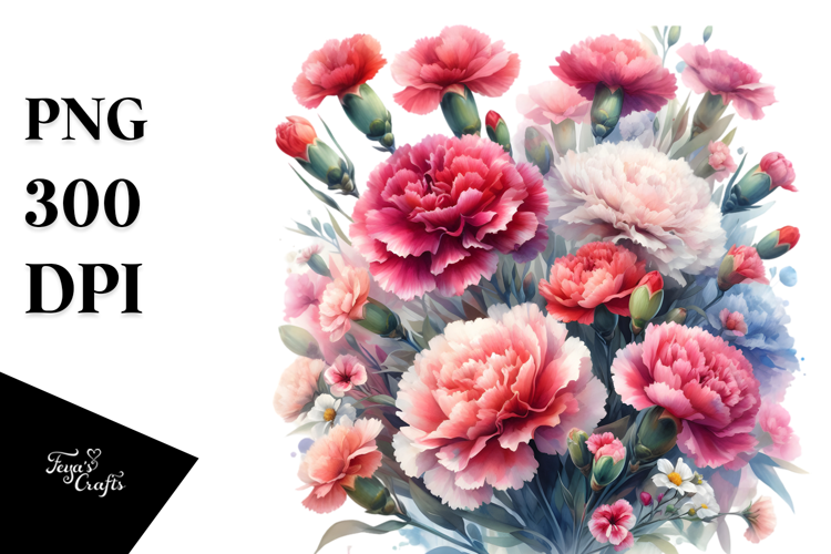Colorful Carnation PNG