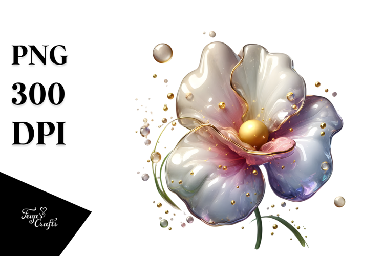 Glossy Sweet Pea Sublimation PNG