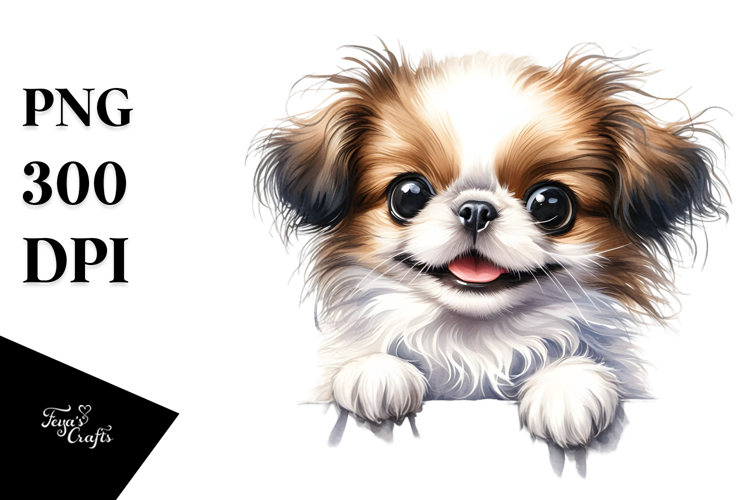 Cute Enthusiastic Watercolor Crazy Looking Small Baby