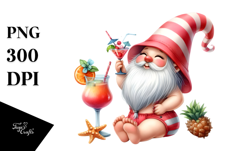 Whimsical Gnome Cocktail PNG example image 1