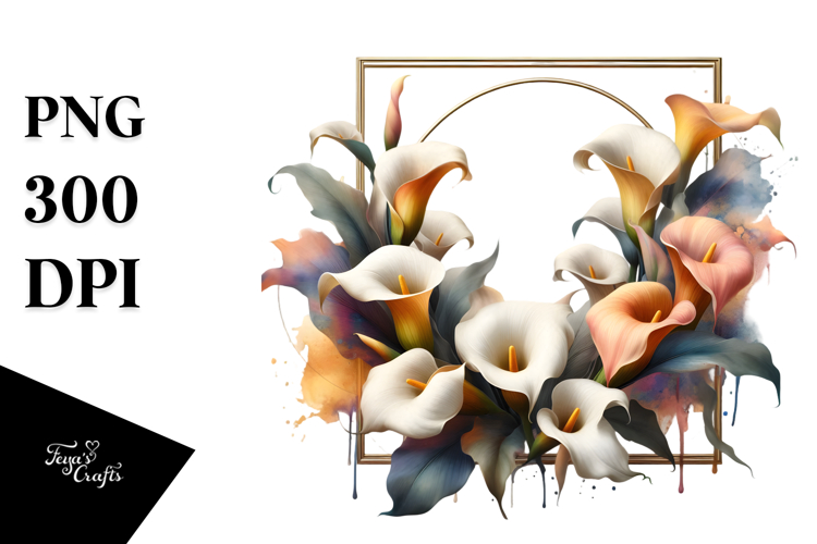 Calla Lily Made of Material PNG