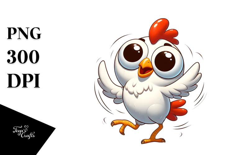 Chicken with Oversized Sunglasses PNG