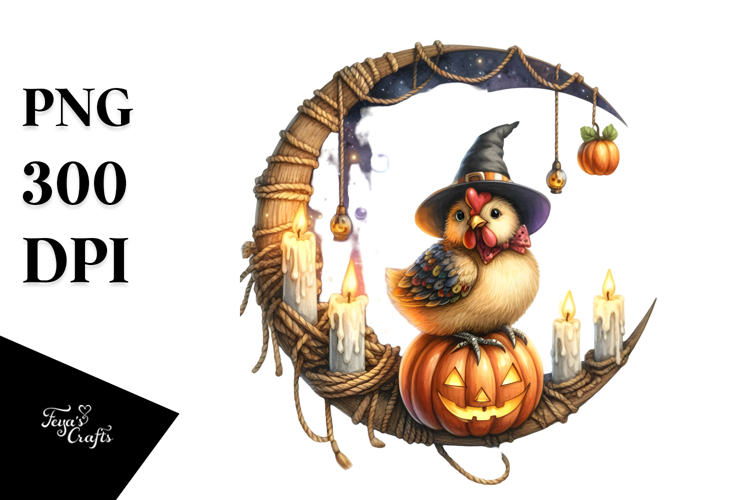 Chicken in Halloween Costume, Transparent PNG