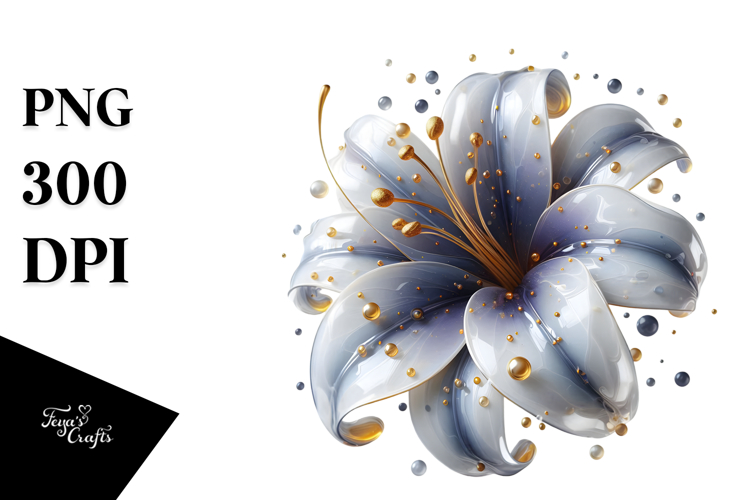 Glossy Lily Sublimation PNG
