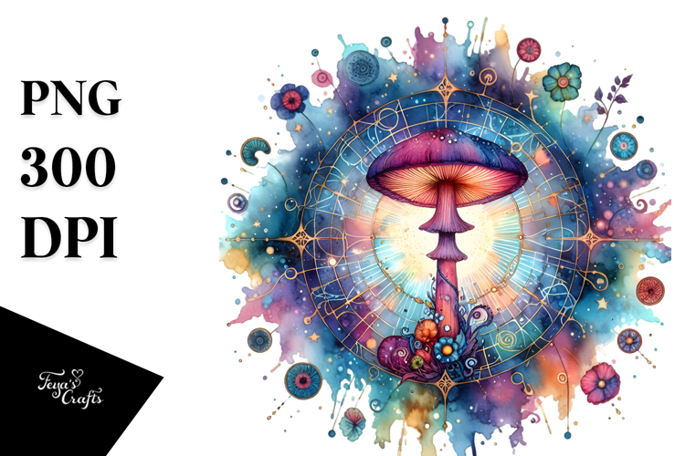 Vibrant Mushroom Tarot, Transparent PNG