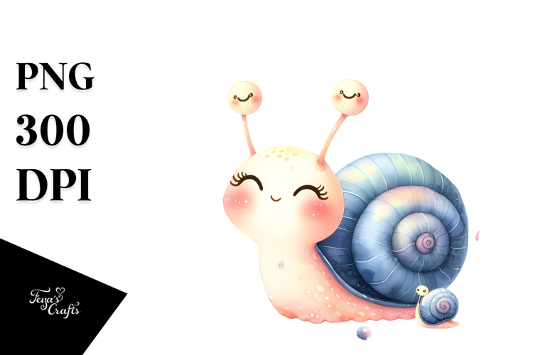 Funny Baby Snail