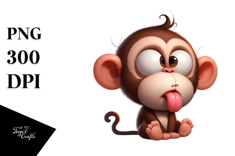 Ridiculously Cute Monkey PNG