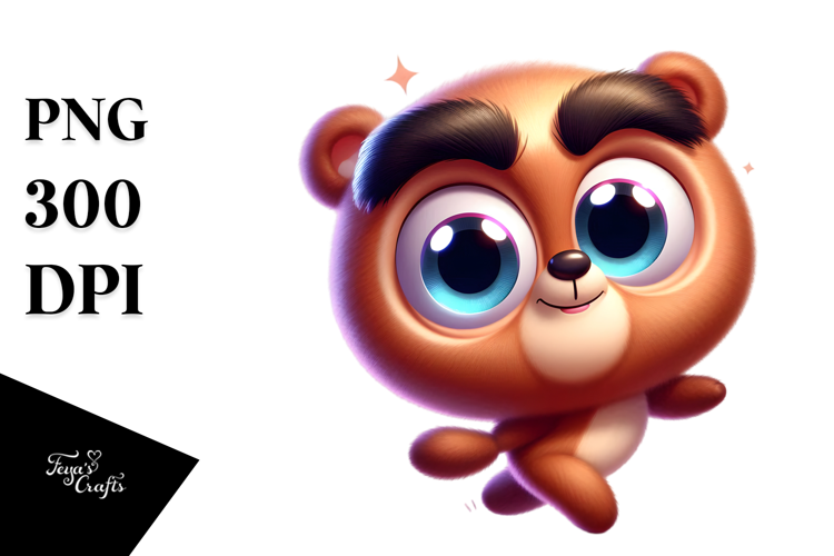 Silly Bear Dancing on Hind Legs PNG