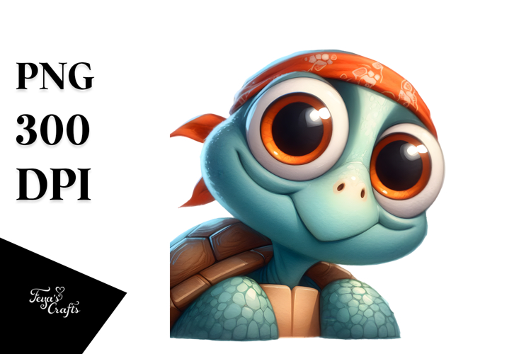 Playful Cartoon Turtle Dancing PNG