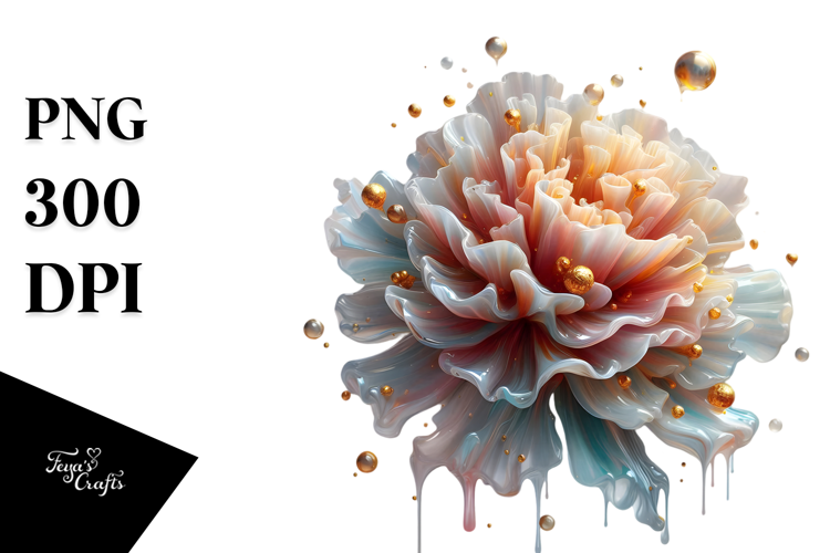 Glossy Carnation Sublimation PNG