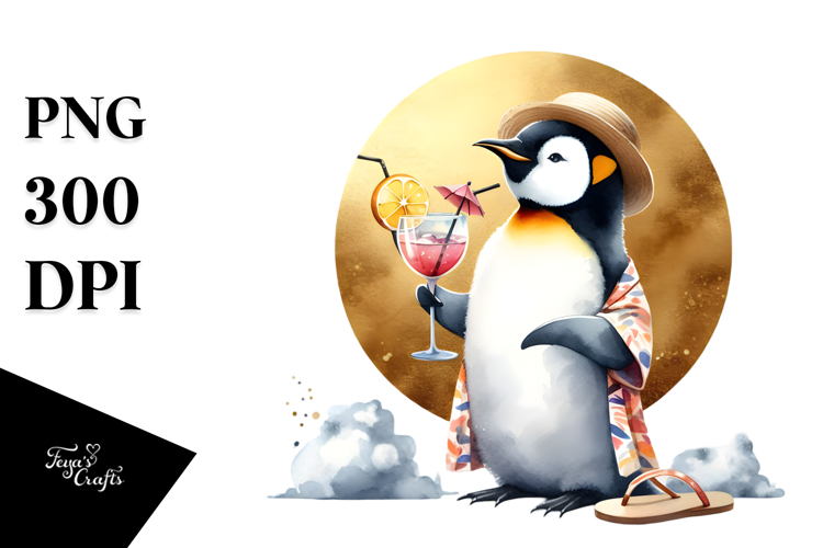 Watercolor Cocktail Clipart Image 9