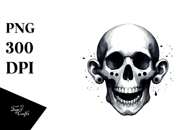 Simple Skull Clipart Image 8