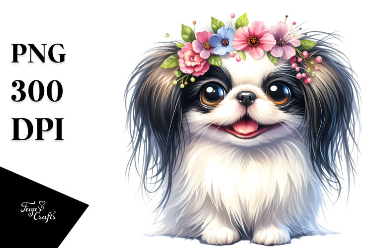 Cartoon Japanese Chin PNG example image 1