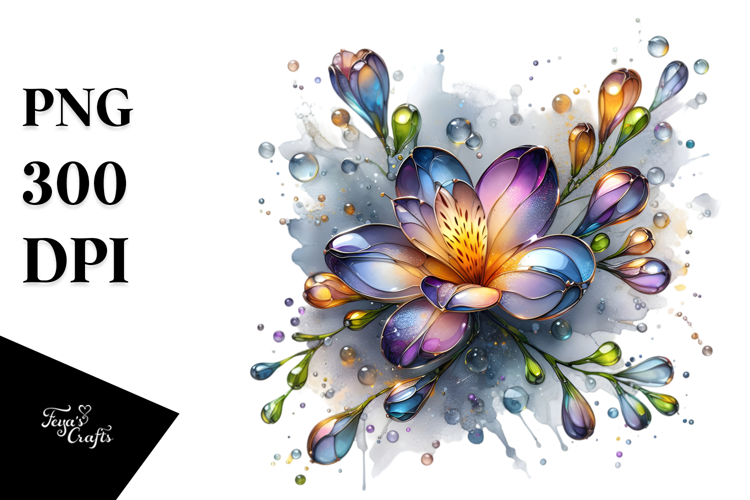 Shiny Freesia with Metalic Insertions | Sublimation |