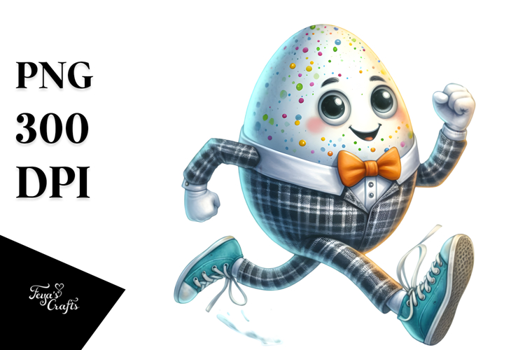 Funny Bunny with Easter Egg PNG