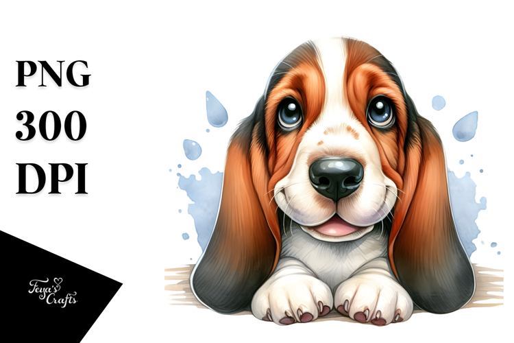 Basset Hound Clipart Image 16
