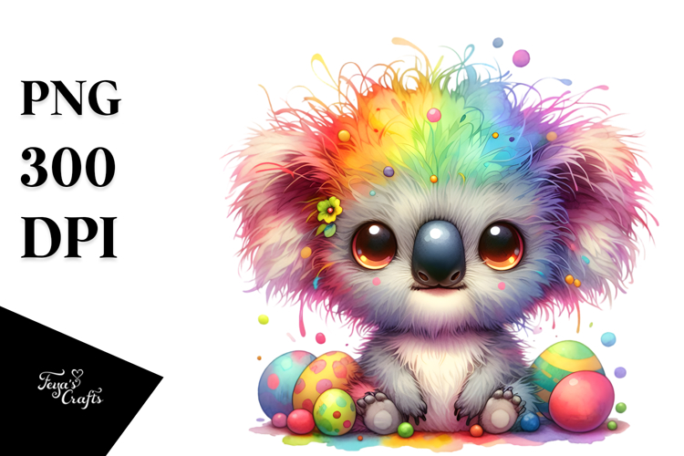 Colorful Layered Cute Baby Koala