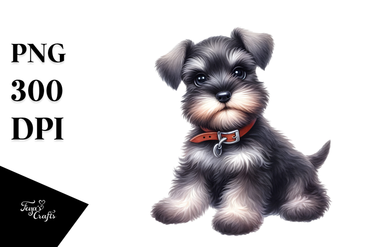 Cute Baby Miniature Schnauzer, Transparent PNG