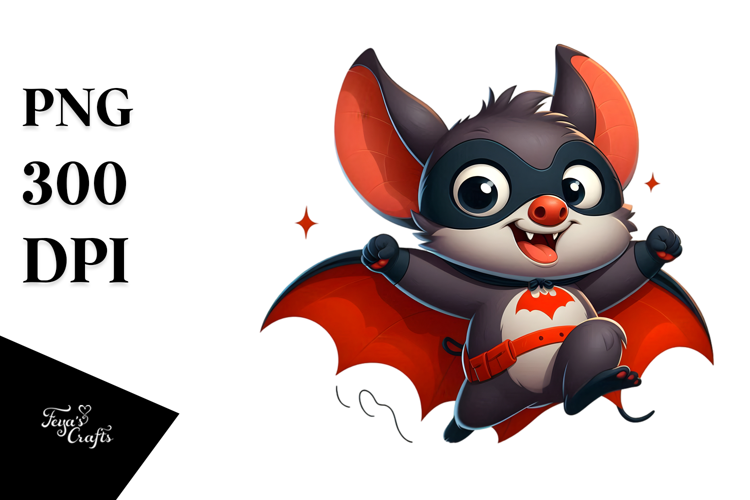 Playful Curious Bat PNG